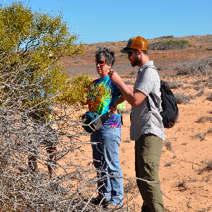 Marilyn Fogel in the desert